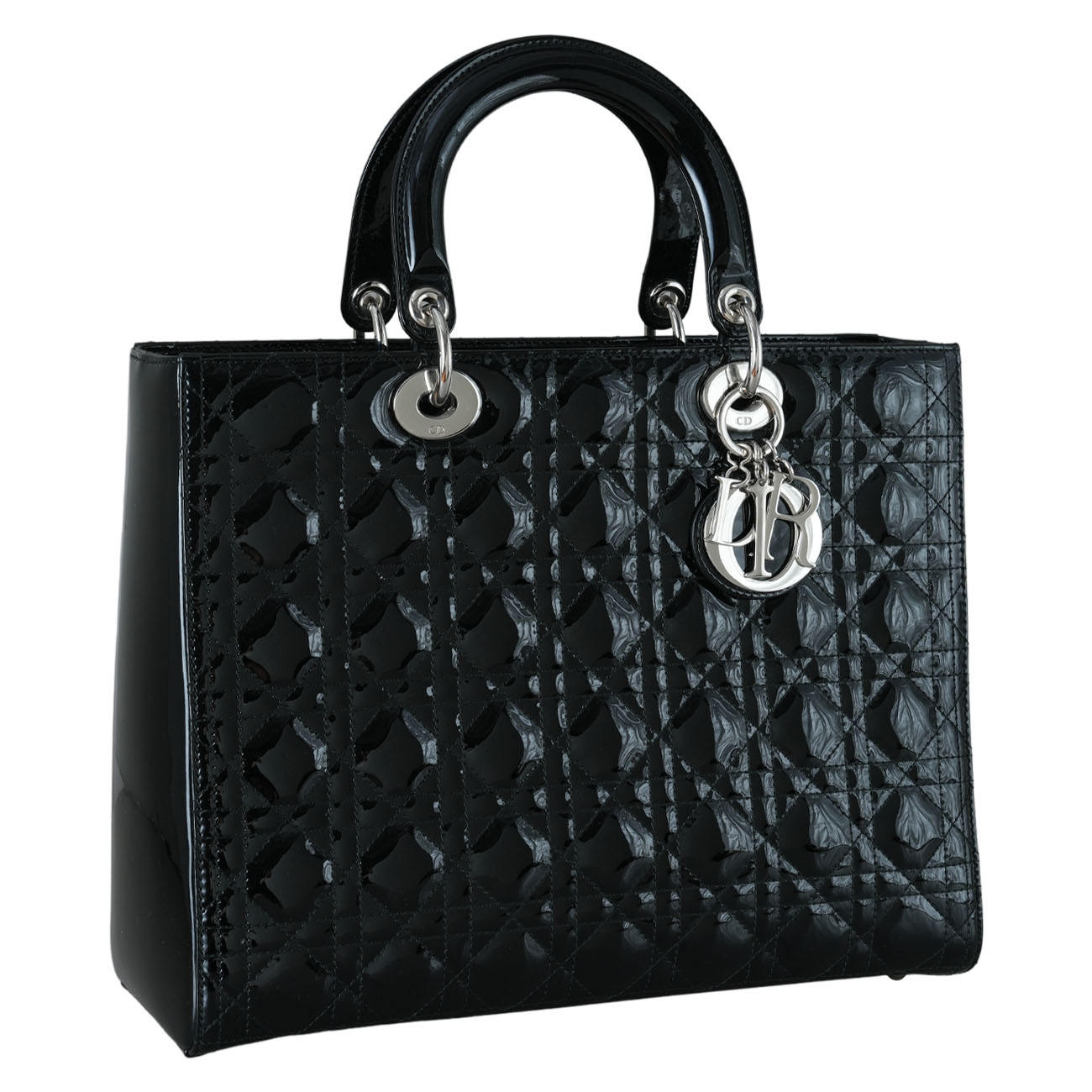 CHRISTIAN DIOR(USED)크리스찬디올 페이던트 레이디디올 라지 토트 겸 숄더백